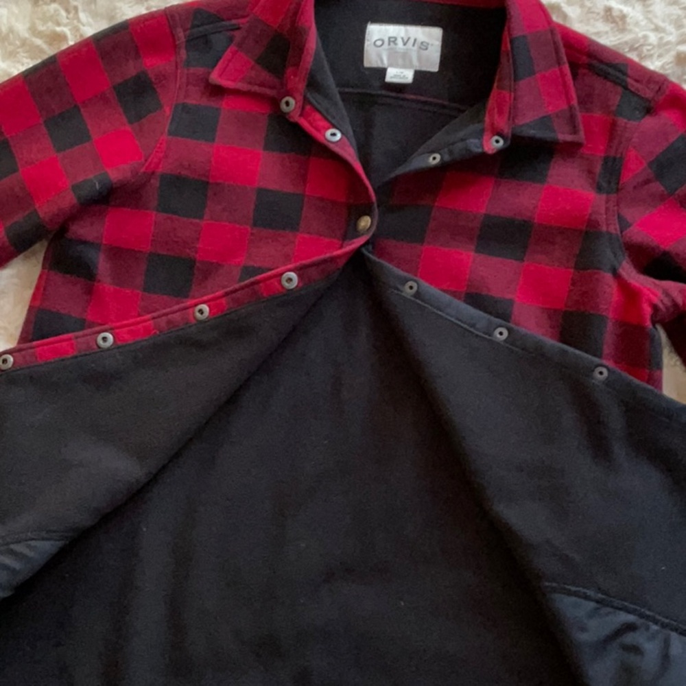 Orvis Red and Black Checkered Shirt - Picture 3 of 8